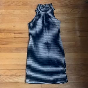 American Apparel striped turtleneck dress